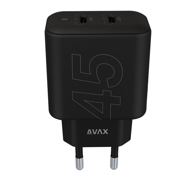 AVAX_CH602B_SPEEDY_45W_GaN_2x_USB_C_PD3_0_fekete_gyors_tolto_adapter-i42398257.jpg
