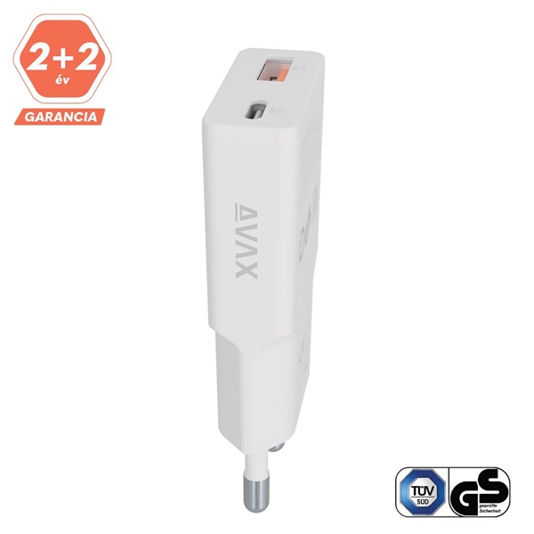 AVAX_CH641W_NANO_SLIM_30W_USB-C_PD30_USB-A_QC30_feher_halozati_tolto-i42547027.jpg